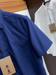 Burberry short sleeved blue shirt - 5