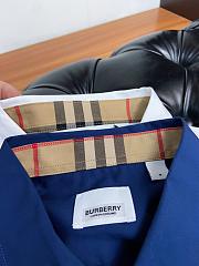 Burberry short sleeved blue shirt - 3