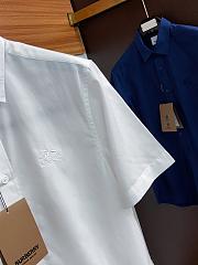 Burberry short sleeved white shirt - 4