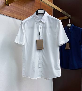 Burberry short sleeved white shirt