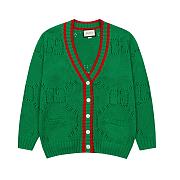 Gucci Web trim GG intarsia cardigan - 1