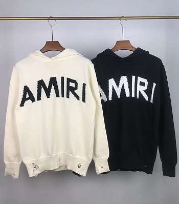 Amiri sweater  ( black/ white)