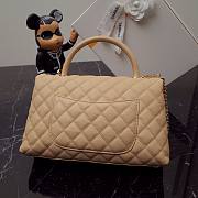 Chanel Coco beige grained leather gold hardware 29cm bag - 3