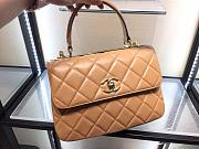 Chanel Trendy Cc Flap Bag Dark Caramel Lambskin Bag - 5