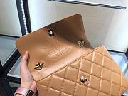 Chanel Trendy Cc Flap Bag Dark Caramel Lambskin Bag - 4