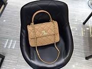 Chanel Trendy Cc Flap Bag Dark Caramel Lambskin Bag - 2