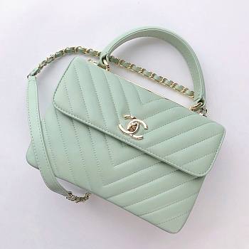 Chanel Trendy Cc Flap Mint Lambskin Bag
