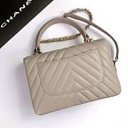 Chanel Trendy Cc Flap Beige Lambskin Bag - 6