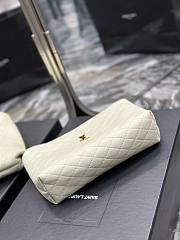 YSL Gaby quilted leather cross-body white bag - 5