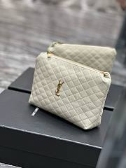 YSL Gaby quilted leather cross-body white bag - 4