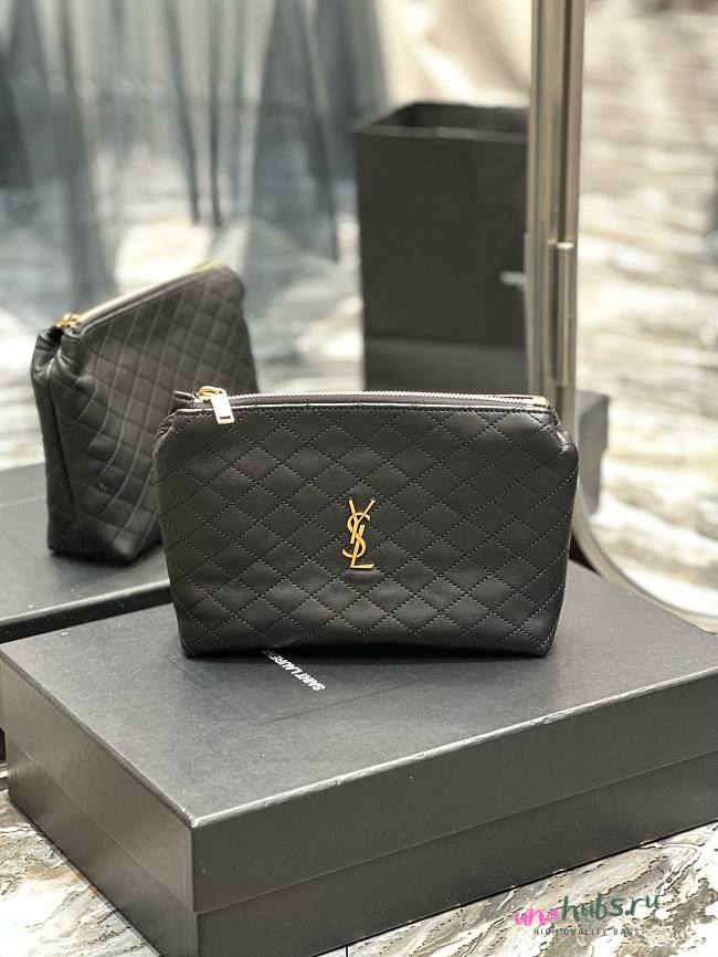 YSL Gaby quilted leather cross-body black bag - 1