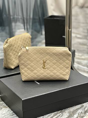 YSL Gaby quilted leather cross-body beige bag