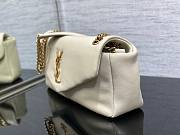 YSL Calypso Padded White Lambskin Bag - 4