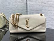 YSL Calypso Padded White Lambskin Bag - 3