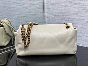 YSL Calypso Padded White Lambskin Bag - 2