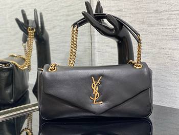 YSL Calypso Padded Black Lambskin Bag