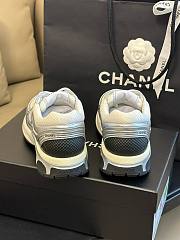 Chanel 23C CC logo silver sneakers  - 2