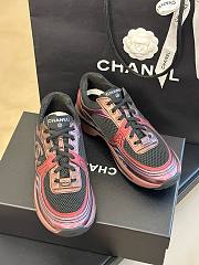 Chanel 23C CC logo pink sneakers - 3