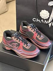 Chanel 23C CC logo pink sneakers - 4