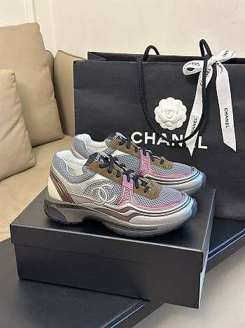 Chanel 23C CC logo mix color sneakers