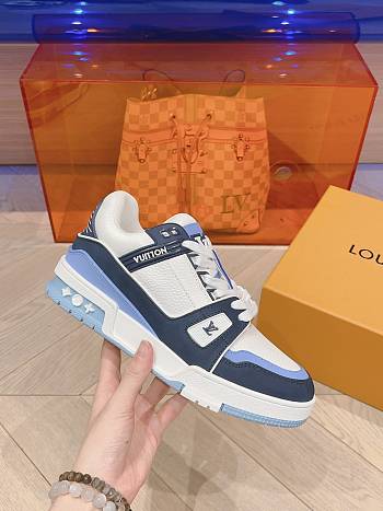 Louis Vuitton blue trainers sneakers