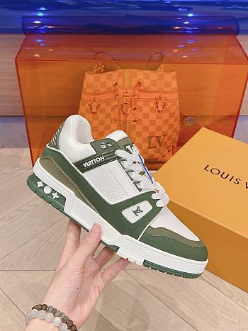 Louis Vuitton green trainers sneakers
