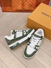 Louis Vuitton green trainers sneakers - 6