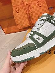 Louis Vuitton green trainers sneakers - 4