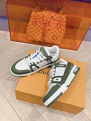 Louis Vuitton green trainers sneakers - 3