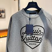 Louis Vuitton gray heart sweater  - 5