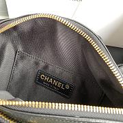 Chanel Aged Calfskin Quilted Black Belt Bag - 5