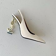 YSL Pump Cream Heels 10cm - 2