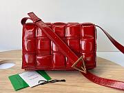 Bottega Veneta Padded Cassette Red Patent Bag   - 1