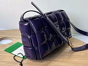 Bottega Veneta Padded Cassette Purple Patent Bag - 4