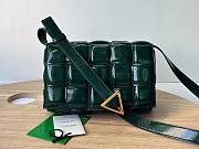 Bottega Veneta Padded Cassette Green Patent Bag - 1