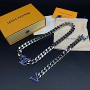 Louis Vuitton blue logo ( set bracelet necklace) - 1