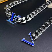 Louis Vuitton blue logo ( set bracelet necklace) - 3