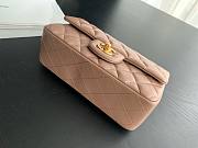 Chanel CF mini 20 beige lambskin gold hardware bag - 5