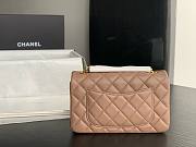 Chanel CF mini 20 beige lambskin gold hardware bag - 2