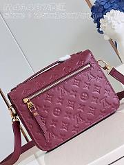 Louis Vuitton Pochette Métis Monogram Red Leather Bag - 2