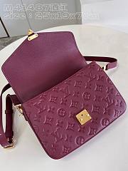 Louis Vuitton Pochette Métis Monogram Red Leather Bag - 4