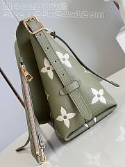 Louis Vuitton CarryAll PM Green Leather Bag M46288  - 2