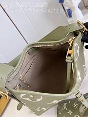 Louis Vuitton CarryAll PM Green Leather Bag M46288  - 3