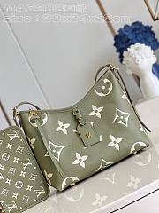 Louis Vuitton CarryAll PM Green Leather Bag M46288  - 4