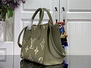 Louis Vuitton Onthego PM Green Leather Bag - 4