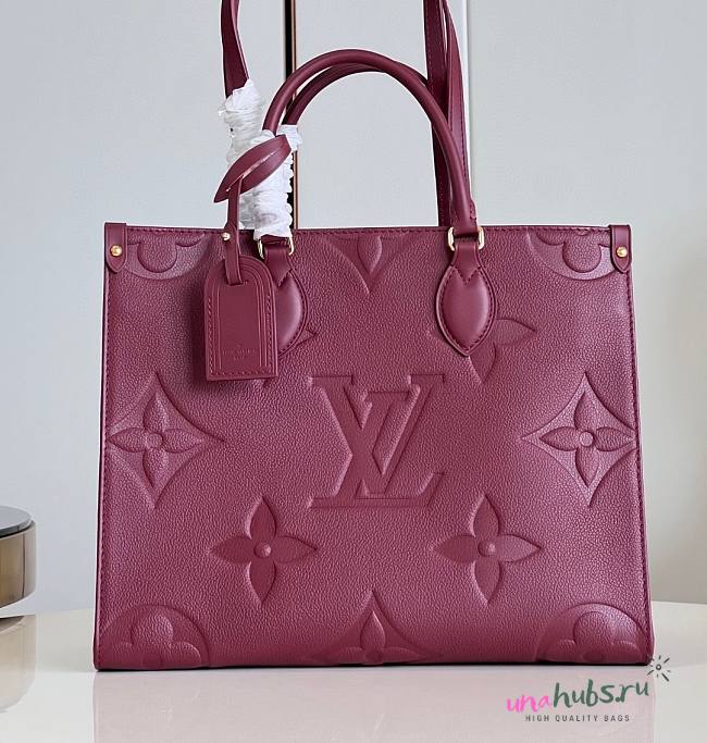 Louis Vuitton Onthego Red Monogram MM Bag - 1