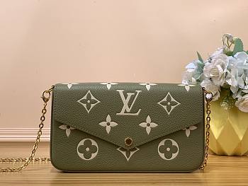 Louis Vuitton Pochette Felicie Green Bag