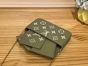 Louis Vuitton Pochette Felicie Green Bag - 6