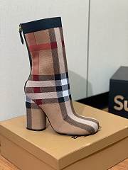 Burberry Knitted Check Boots - 2