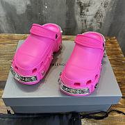 Balenciaga pink mules  - 2